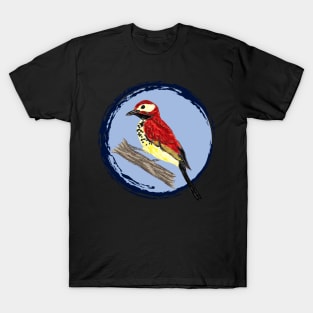 Artwork of a Crimson-Mantled Woodpecker II T-Shirt